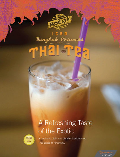  Preview image of the Mocafe Thai Tea catalog